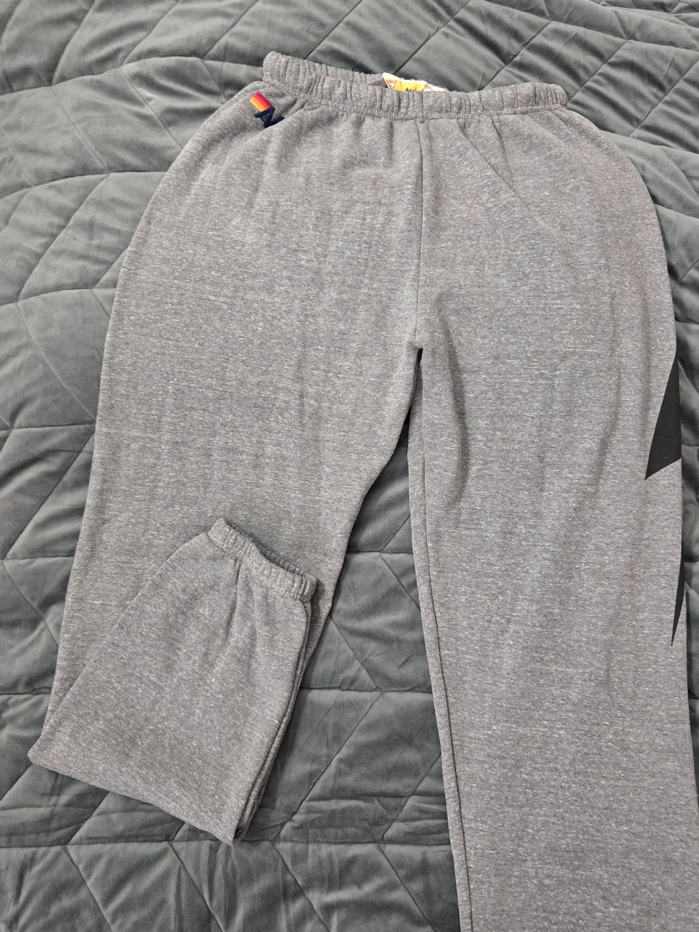 Aviator Nation Gray Lightning Graphic Joggers